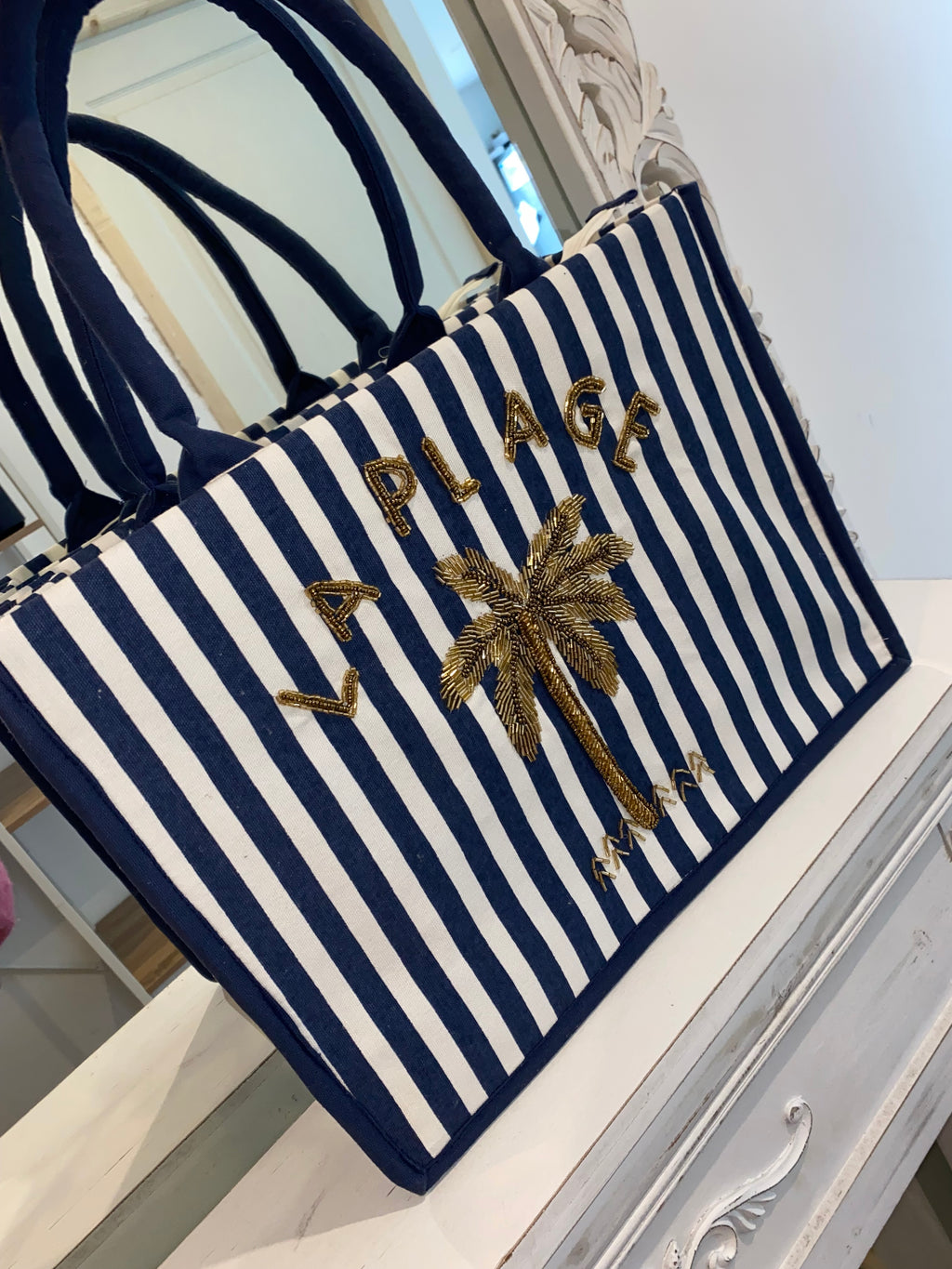 Sac CABAS "LA PLAGE" rayures