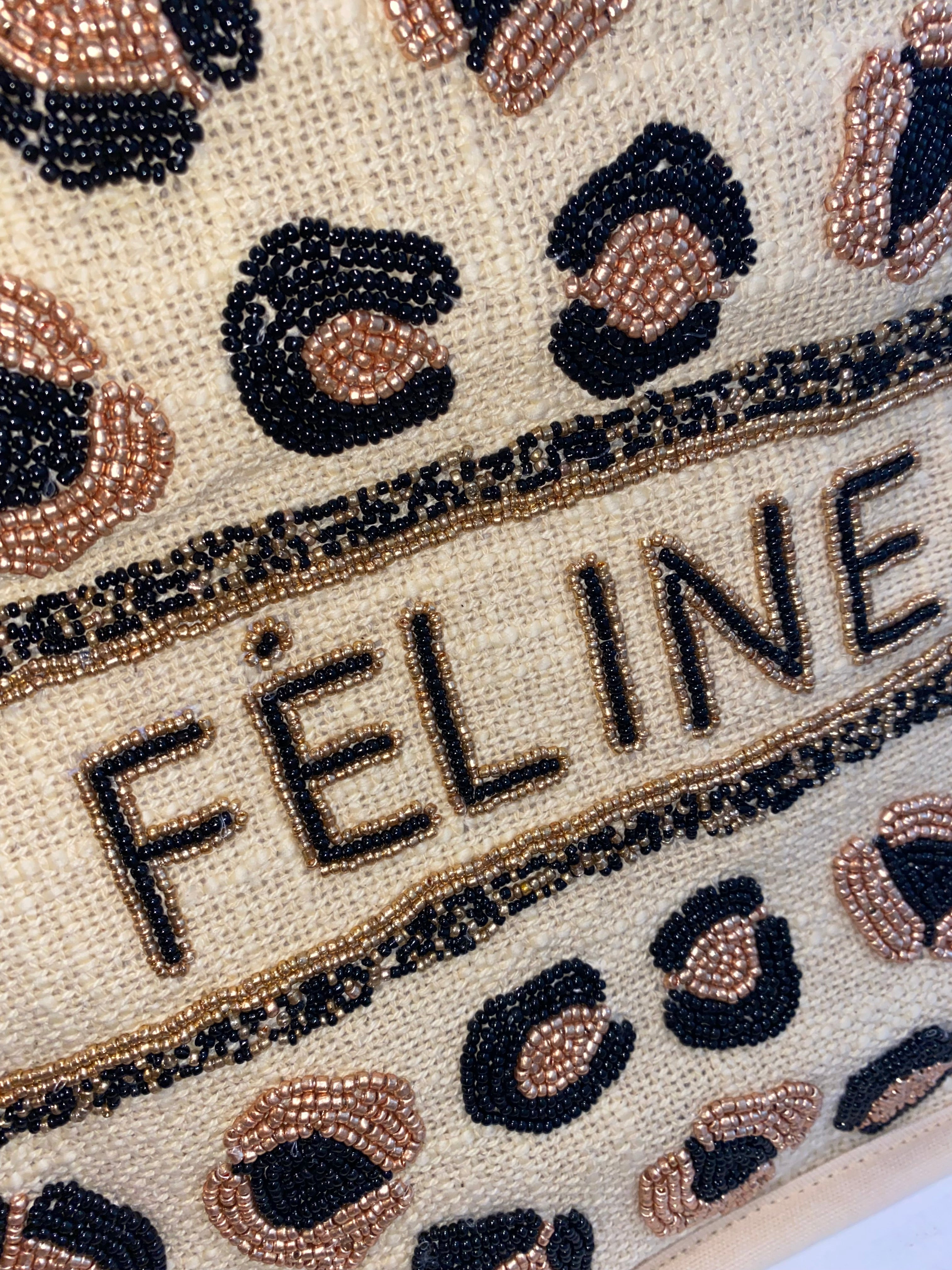 sac CABAS "féline" léopard