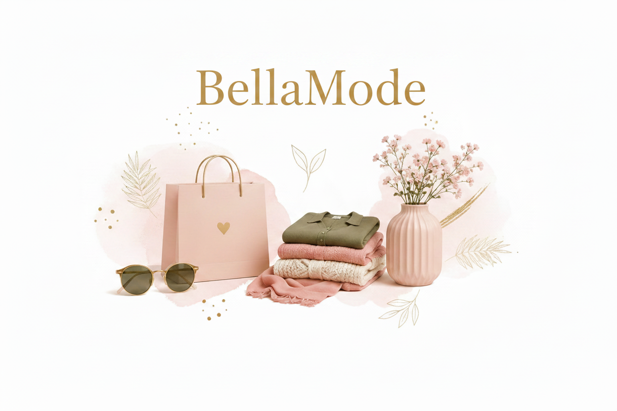 Bannière BellaMode avec nom